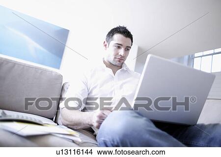 Picture - Laptop use. Fotosearch
