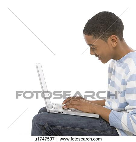Stock Image - Laptop use. Fotosearch