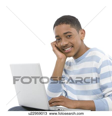 Stock Image - Laptop use. Fotosearch