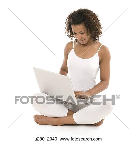 Stock Image - Laptop use. Fotosearch
