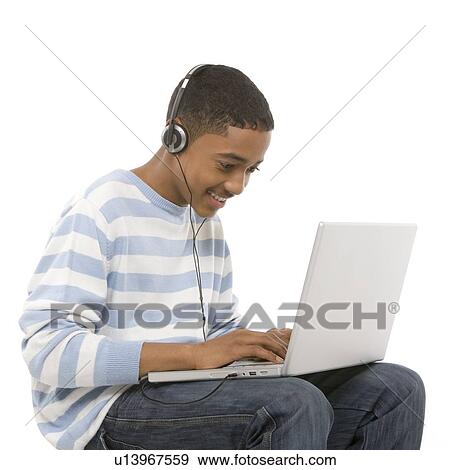 Laptop use View Large Photo Image Stock Photo - Laptop use. Fotosearch