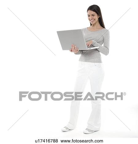 Stock Photo - Laptop use. Fotosearch