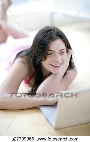 Stock Photograph - Laptop use. Fotosearch