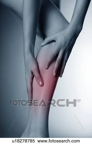 Stock Photography - Lower leg pain. Fotosearch