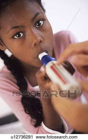 Stock Image - Lung function test. Fotosearch