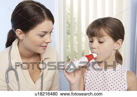 Stock Image - Lung function test. Fotosearch