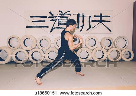 Man in martial arts stance View Large Photo Image Stock Image - Man in martial arts stance. Fotosearch