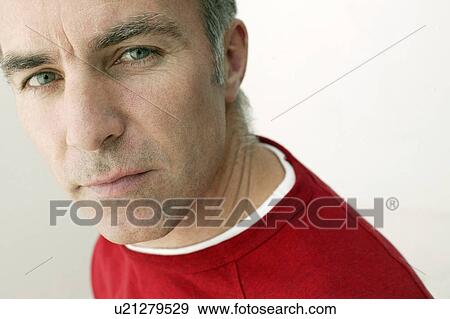 Stock Photo - Man's face. Fotosearch