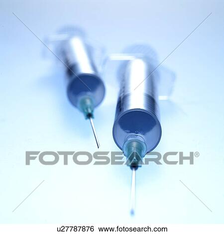 Stock Photograph - Medical syringes. Fotosearch