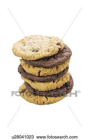 Mixed stack of cookies View Large Photo Image Stock Image - Mixed stack of cookies. Fotosearch