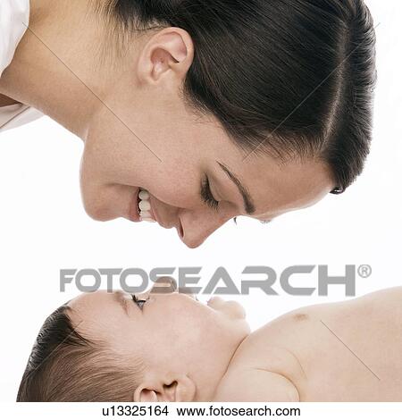 Picture - Mother and baby. Fotosearch