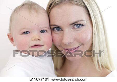 Stock Image - Mother and baby. Fotosearch