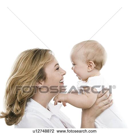 Stock Image - Mother and baby. Fotosearch