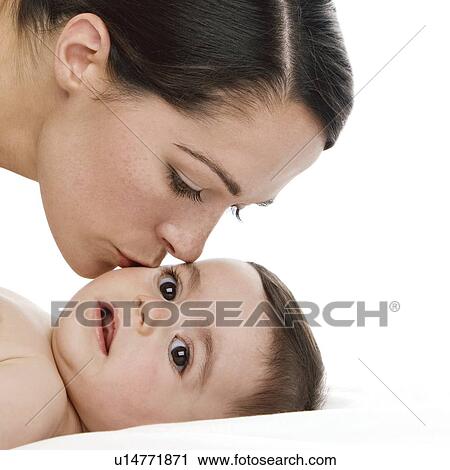 Stock Image - Mother and baby. Fotosearch