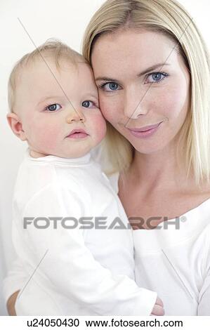 Stock Image - Mother and baby. Fotosearch