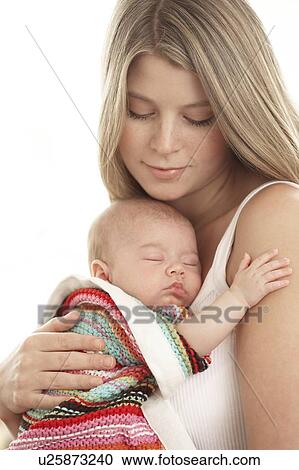 Stock Image - Mother and baby. Fotosearch