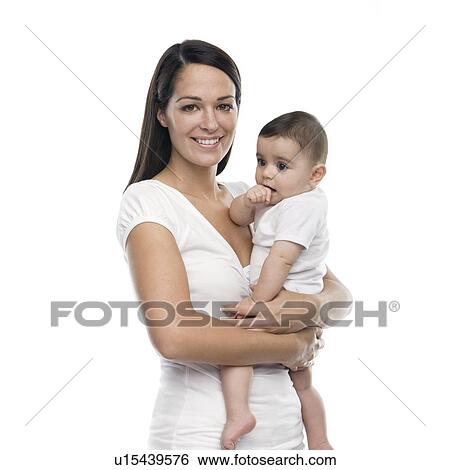 Stock Photograph - Mother and baby. Fotosearch