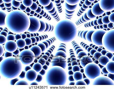Stock Image - Nanoparticle lattice, artwork. Fotosearch