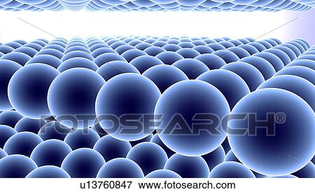 Stock Photo - Nanoparticle lattice, artwork. Fotosearch