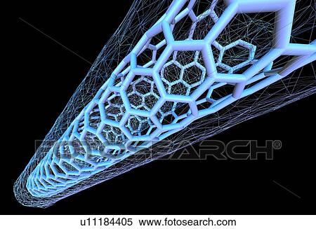 Stock Photography - Nanotube structure, artwork. Fotosearch