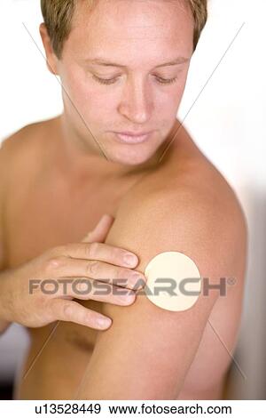 Stock Photo - Nicotine patch. Fotosearch