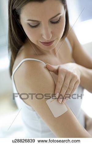 Stock Photo - Nicotine patch. Fotosearch