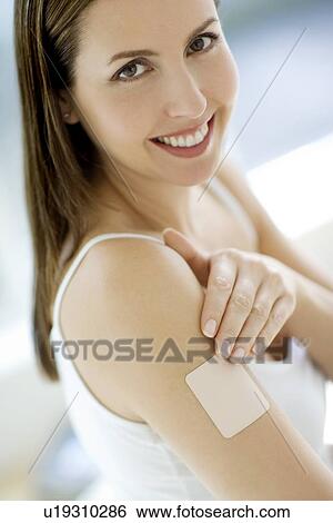 Stock Photograph - Nicotine patch. Fotosearch