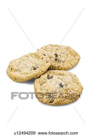 Stock Photo - Oatmeal raisin cookies. Fotosearch
