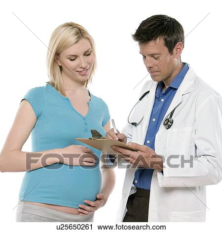 Stock Image - Obstetric consultation. Fotosearch
