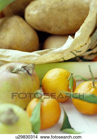 Organic fruits and vegetables View Large Photo Image Picture - Organic fruits and vegetables. Fotosearch