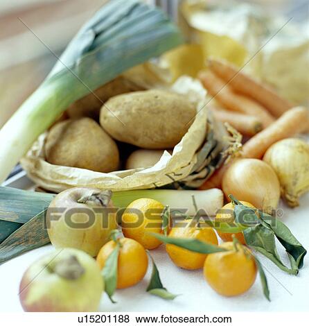 Stock Photo - Organic fruits and vegetables. Fotosearch