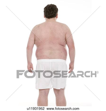 Stock Image - Overweight man. Fotosearch