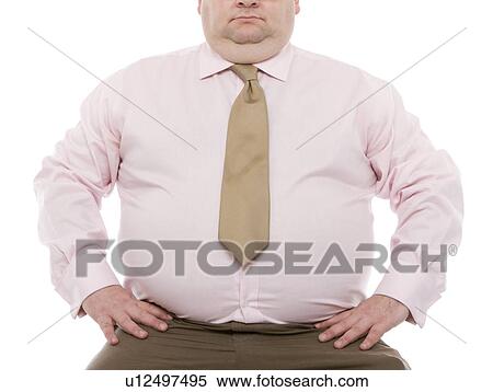 Stock Photography - Overweight man. Fotosearch