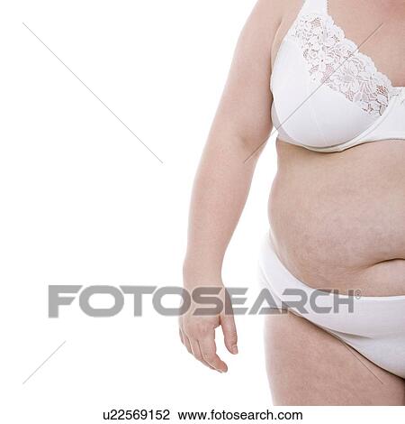Stock Image - Overweight woman. Fotosearch