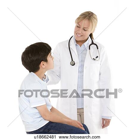 Paediatric doctor and patient View Large Photo Image Stock Image - Paediatric doctor and patient. Fotosearch