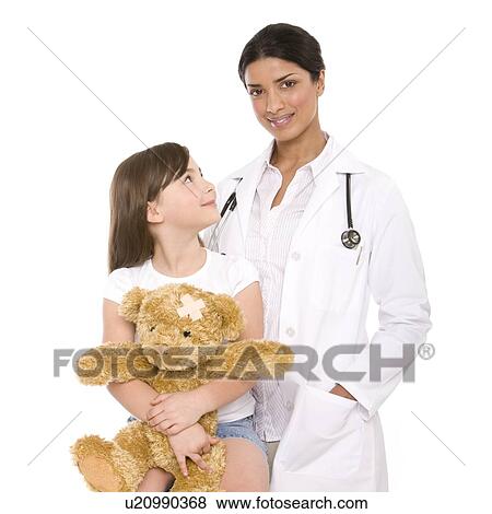 Stock Photo - Paediatric doctor and patient. Fotosearch