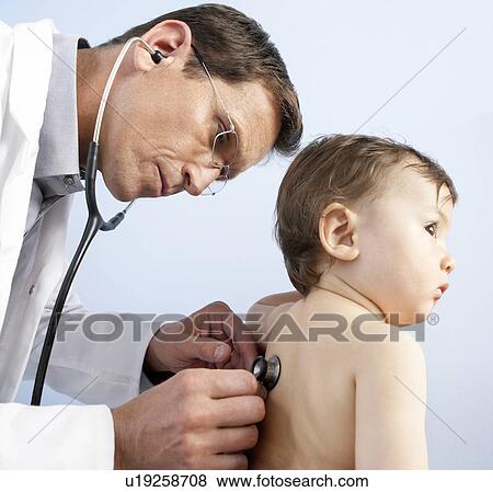 Stock Photo - Paediatric examination. Fotosearch