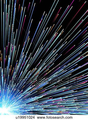Picture - Particle rays, artwork. Fotosearch