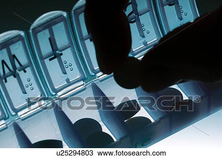 Stock Image - Pill holder. Fotosearch