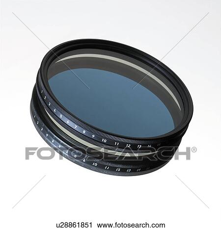 Stock Image - Polarising camera filter. Fotosearch