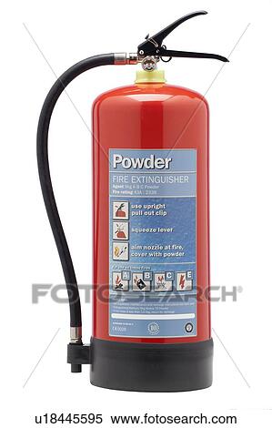 Stock Photography - Powder fire extinguisher. Fotosearch