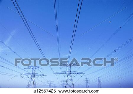 Stock Photography - Power lines. Fotosearch