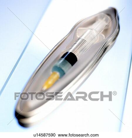 Stock Image - Pre-filled syringe. Fotosearch