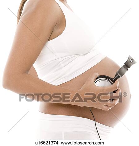 Picture - Pregnant woman. Fotosearch