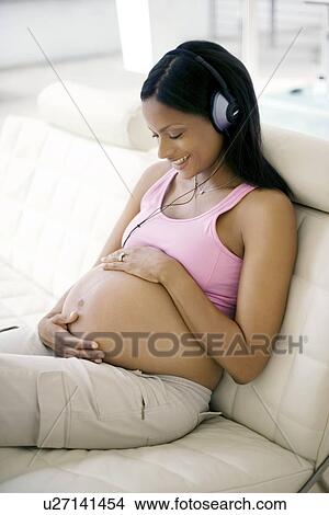 Picture - Pregnant woman. Fotosearch