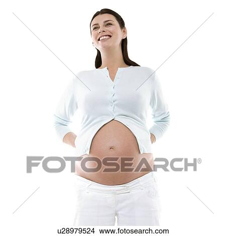 Picture - Pregnant woman. Fotosearch