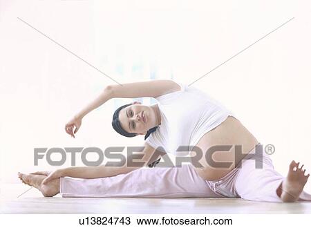 Stock Image - Pregnant woman. Fotosearch