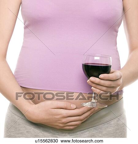 Stock Image - Pregnant woman. Fotosearch