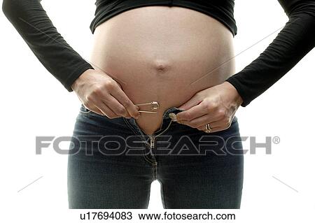 Stock Image - Pregnant woman. Fotosearch