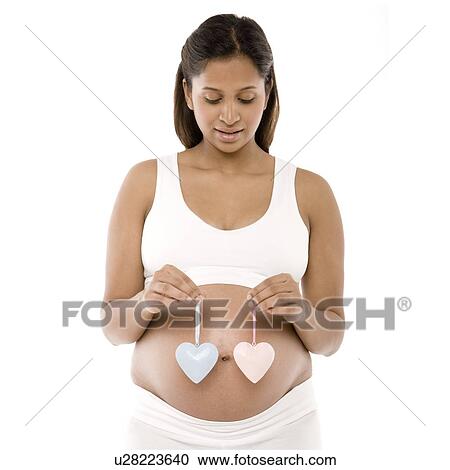 Stock Image - Pregnant woman. Fotosearch